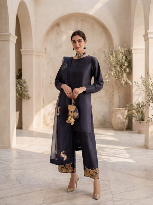 ADHARA - 3 Piece Pure Raw Silk