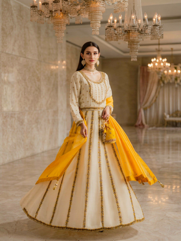 HADAR- 3 Piece Kallidar Frock